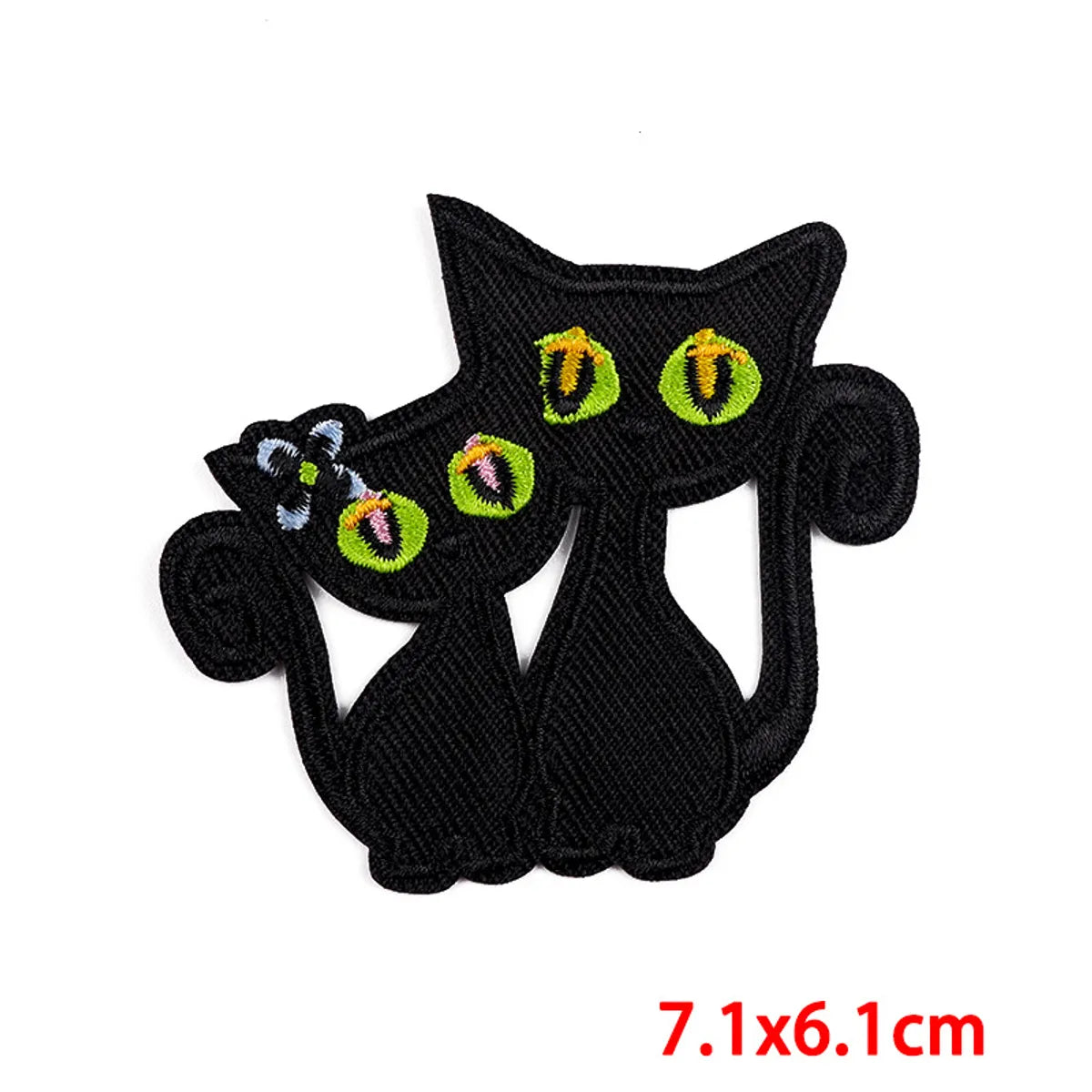 Cute Cartoon Letter Cat Cloth Cloth Sticker