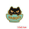 Cute Cartoon Letter Cat Cloth Cloth Sticker