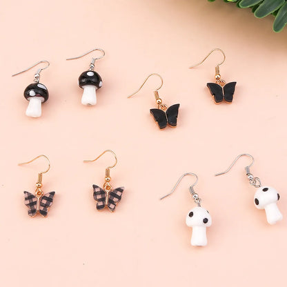 Cute Cartoon Plastic Plating Earrings