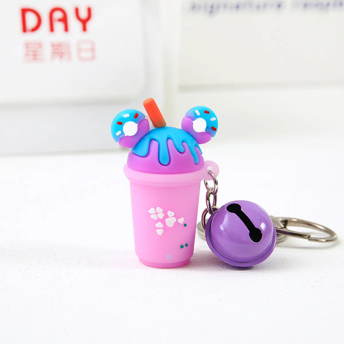 Cute Cartoon Plastic Unisex Bag Pendant Keychain