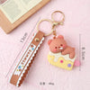 Cute Cartoon Plastic Unisex Bag Pendant Keychain