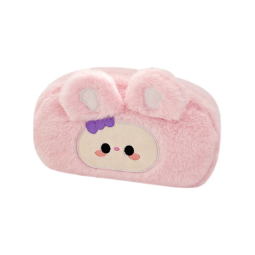 Cute Cartoon Plush Oval Makeup Bags