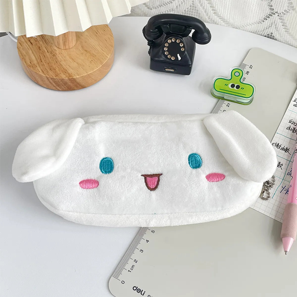 Cute Cartoon Plush Oval Makeup Bags