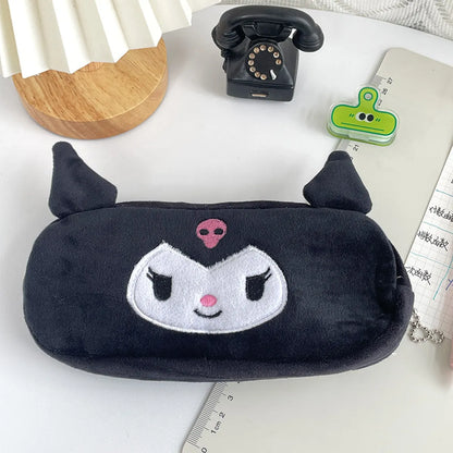 Cute Cartoon Plush Oval Makeup Bags