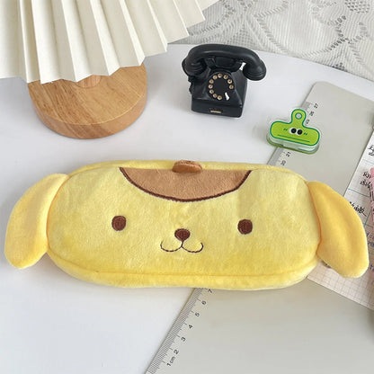 Cute Cartoon Plush Oval Makeup Bags