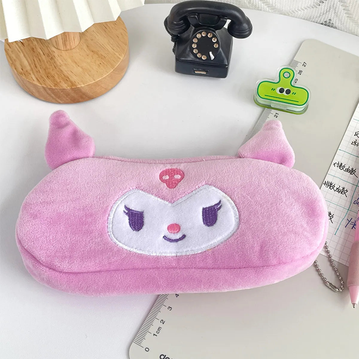 Cute Cartoon Plush Oval Makeup Bags