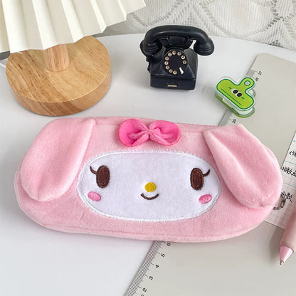 Cute Cartoon Plush Oval Makeup Bags