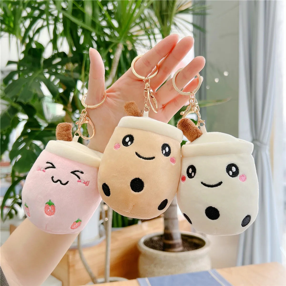 Cute Cartoon Pp Cotton Women'S Bag Pendant Keychain