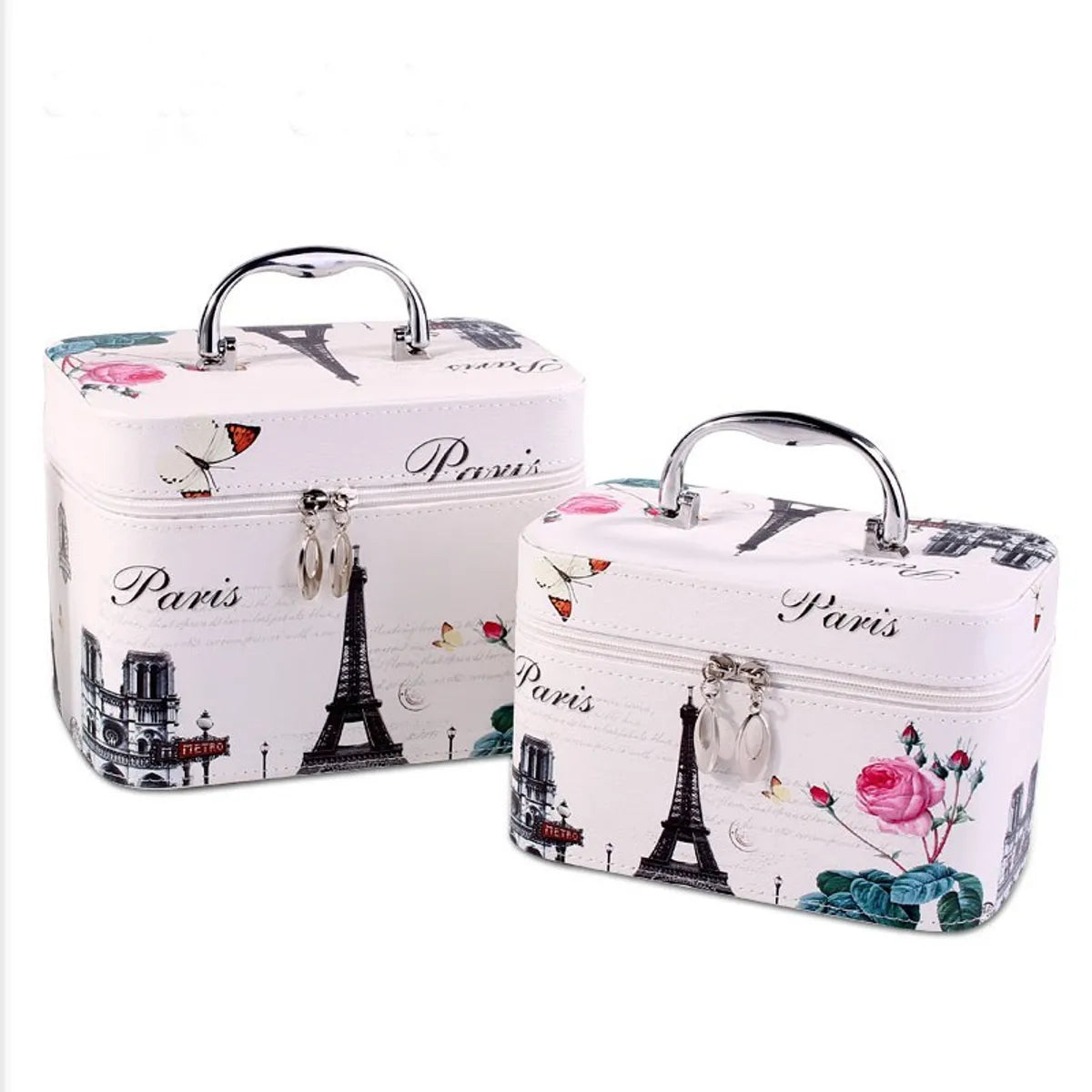 Cute Cartoon Pu Leather Square Makeup Bags