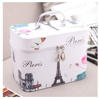 Cute Cartoon Pu Leather Square Makeup Bags