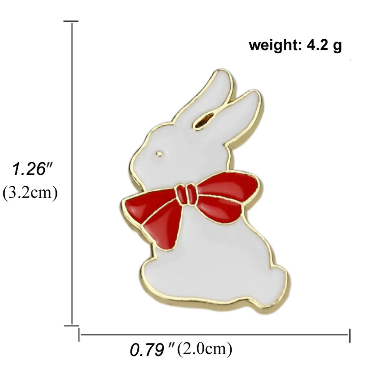 Cute Cartoon Rabbit Animal Vegetable Dripping Oil Alloy Brooch