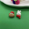 Cute Cartoon Resin Women'S Ear Studs 1 Pair