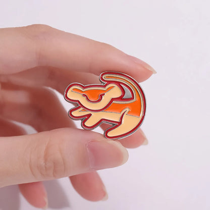 Cute Cartoon Tiger Alloy Plating Unisex Brooches