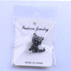 Cute Cat Alloy Plating Inlay Zircon Unisex Brooches