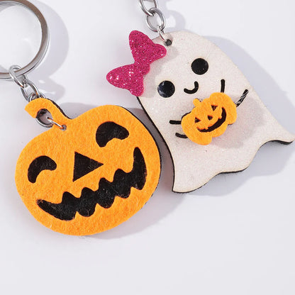 Cute Cat Bat Ghost Pumpkin Keychain Wholesale Nihaojewelry