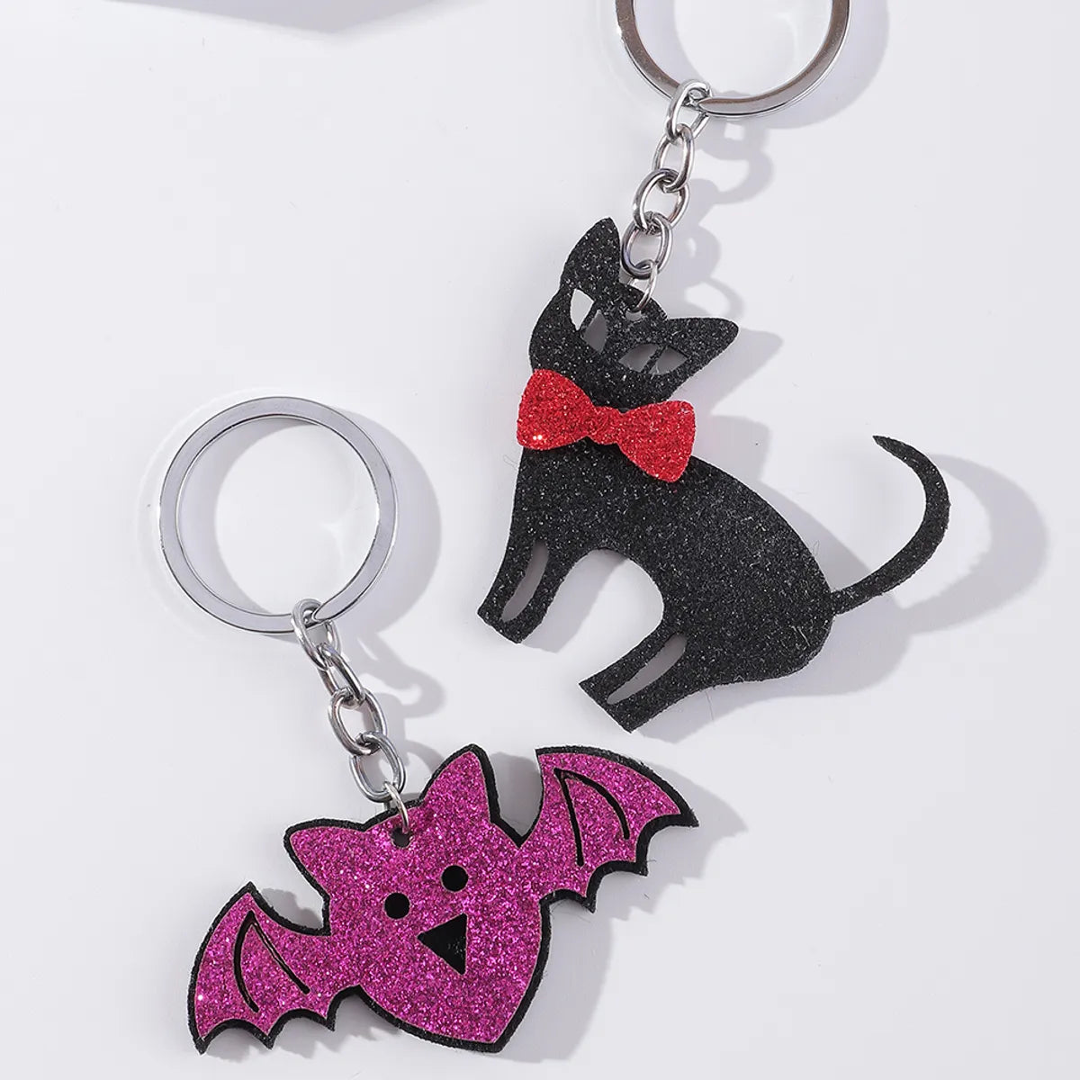 Cute Cat Bat Ghost Pumpkin Keychain Wholesale Nihaojewelry