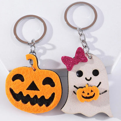 Cute Cat Bat Ghost Pumpkin Keychain Wholesale Nihaojewelry