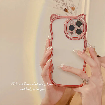 Cute Cat Ears Silica Gel   Phone Cases