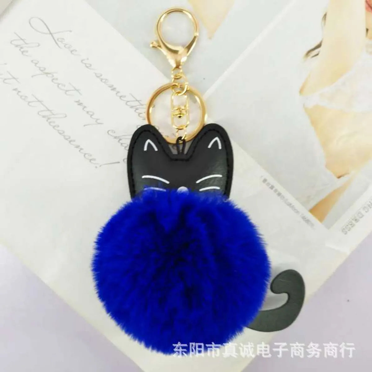 Cute Cat Metal Keychain