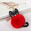 Cute Cat Metal Keychain