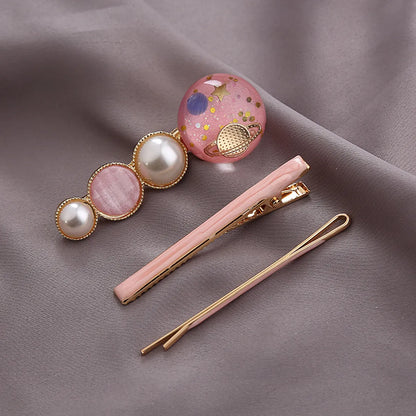 Cute Cat Metal Plating Hair Clip 3 Pieces