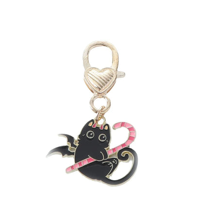 Cute Cat Metal Women'S Bag Pendant Keychain