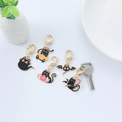 Cute Cat Metal Women'S Bag Pendant Keychain