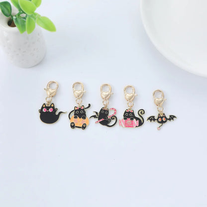 Cute Cat Metal Women'S Bag Pendant Keychain