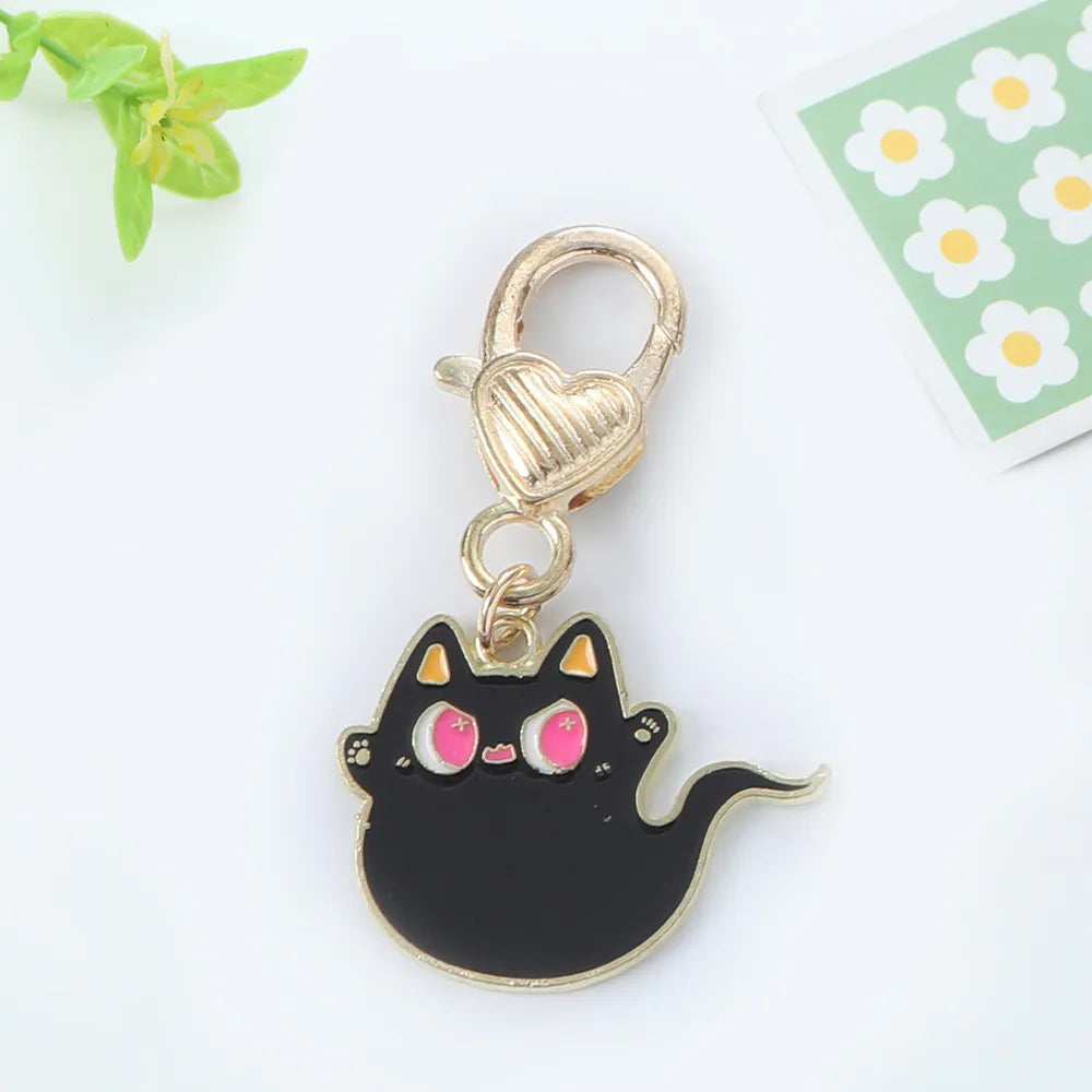 Cute Cat Metal Women'S Bag Pendant Keychain