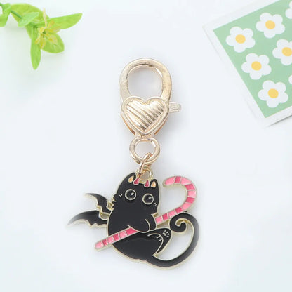 Cute Cat Metal Women'S Bag Pendant Keychain