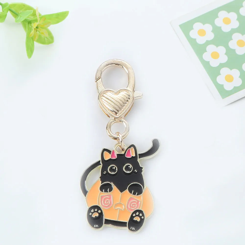 Cute Cat Metal Women'S Bag Pendant Keychain