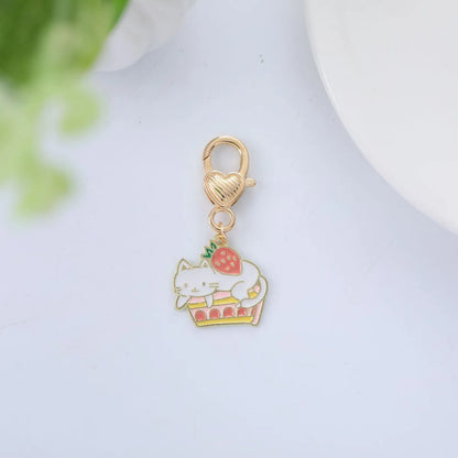 Cute Cat Metal Women'S Bag Pendant Keychain