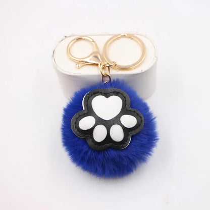 Cute Cat'S Claw Keychain Pendant Schoolbag Wallet Bear Paw Plush Pendant Jewelry