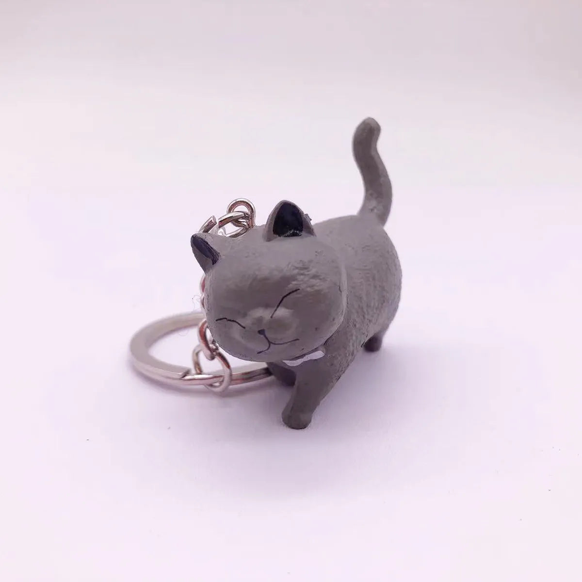 Cute Cat Vinyl Women'S Keychain 1 Piece