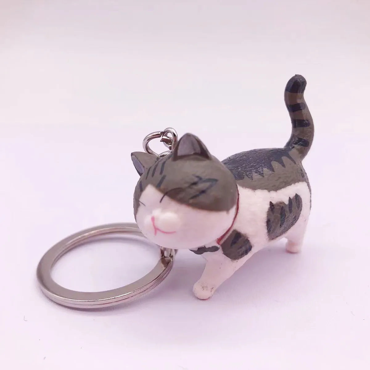 Cute Cat Vinyl Women'S Keychain 1 Piece