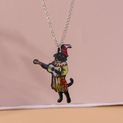 Cute Cat Zinc Alloy Women's Pendant Necklace