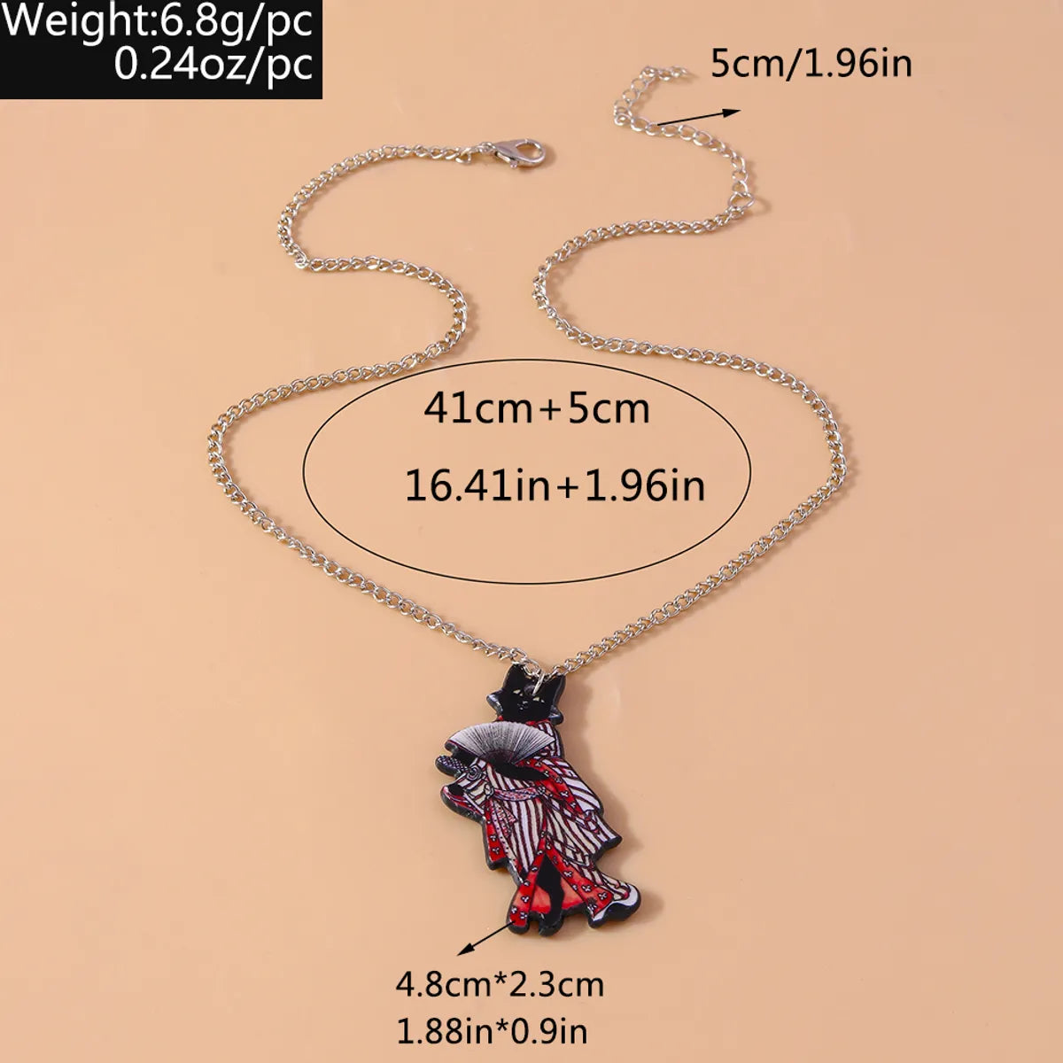 Cute Cat Zinc Alloy Women's Pendant Necklace