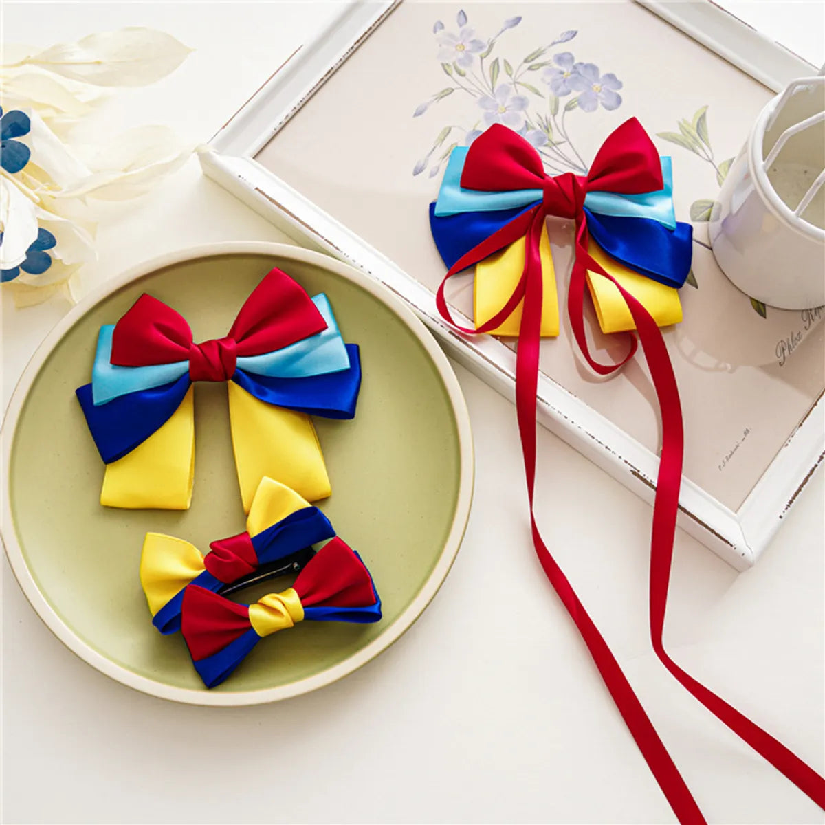 Cute Children'S Hair Accessories Princess Ribbon Bowknot Hair Clip