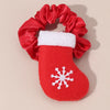 Cute Christmas Christmas Hat Christmas Tree Christmas Socks Cloth Hair Tie