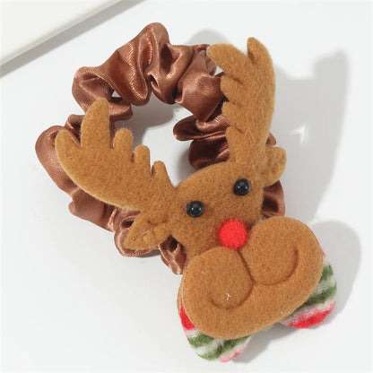 Cute Christmas Christmas Hat Christmas Tree Christmas Socks Cloth Hair Tie