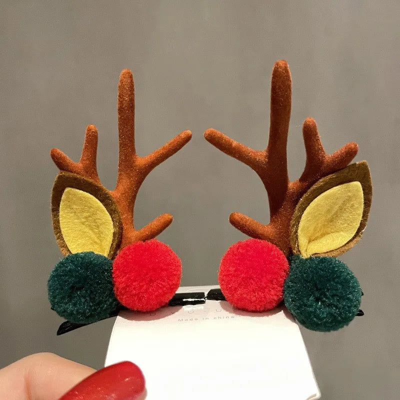 Cute Christmas Hat Alloy Hair Clip