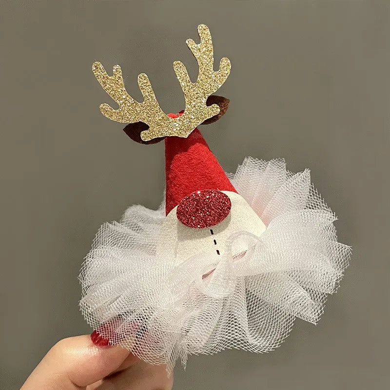 Cute Christmas Hat Alloy Hair Clip