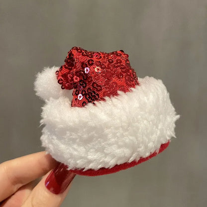 Cute Christmas Hat Alloy Hair Clip