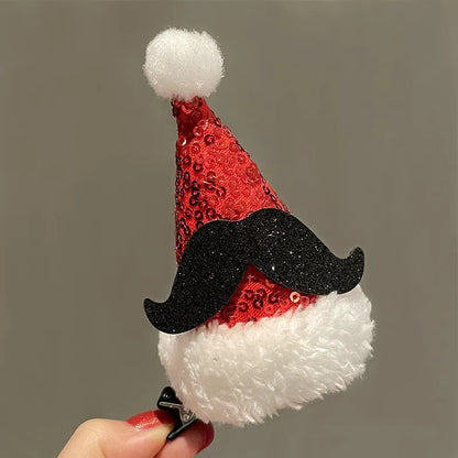 Cute Christmas Hat Alloy Hair Clip