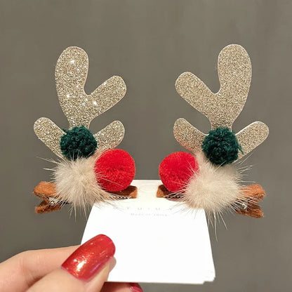 Cute Christmas Hat Alloy Hair Clip