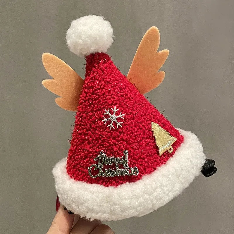 Cute Christmas Hat Alloy Hair Clip