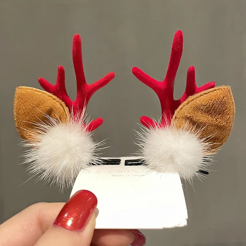 Cute Christmas Hat Alloy Hair Clip