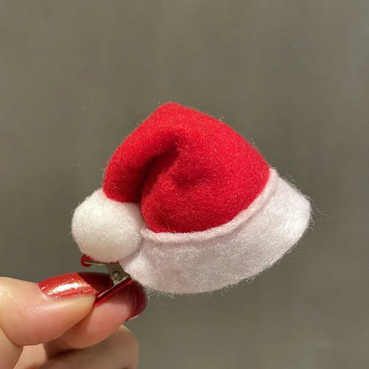 Cute Christmas Hat Alloy Hair Clip