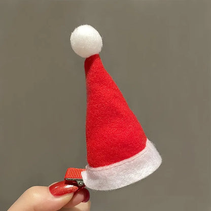 Cute Christmas Hat Alloy Hair Clip