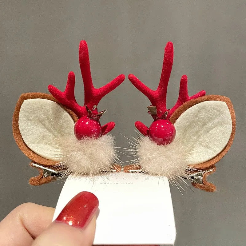 Cute Christmas Hat Alloy Hair Clip